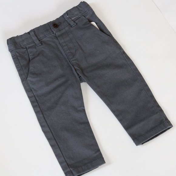 Baby Boy Slim Fit Grey Chinos by Mayoral- NWT - Picture 2 of 4